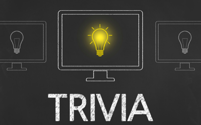 Light blub with the word "trivia" on it