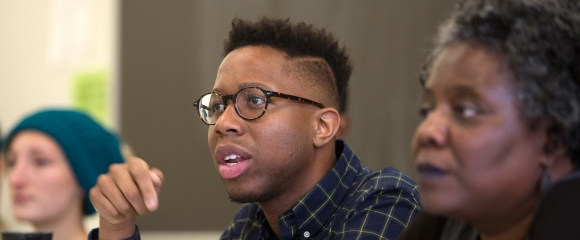 Students in a 2016 Food Justice course.