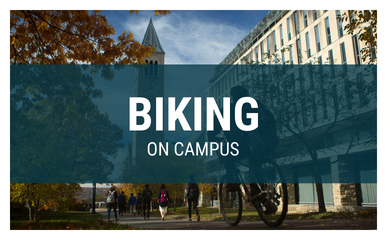 Biking on campus