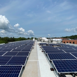 Solar panels on Cornell's North Campus residence halls