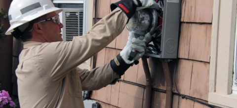Smart meter installation